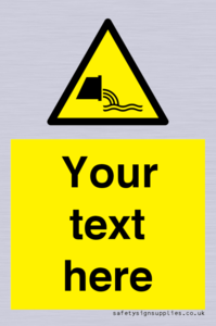 Custom Warning sewage effluent outfall